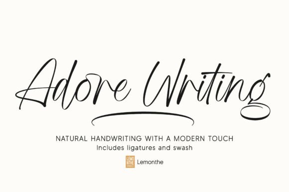 Adore Writing: Elevating Designs with Elegant Handwritten Typography