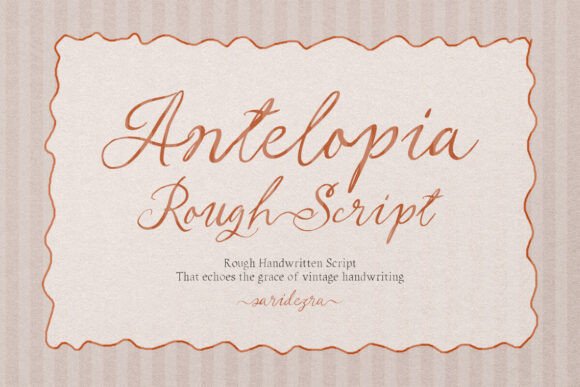Antelopia: A Vintage Script for Modern Design