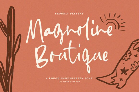 Discover Magnoline Boutique: The Handwritten Font with Authentic Character
