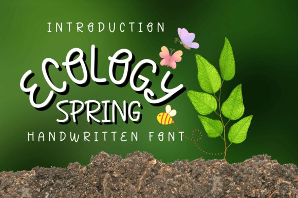 Ecology Spring: A Handwritten Font for Authentic Design