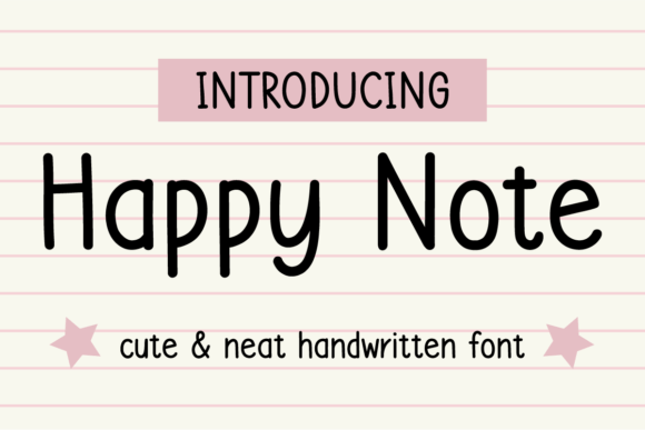 Happy Note: The Joyful Font for Modern Design