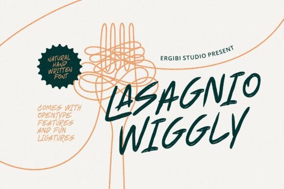 Lasagnio Wiggly: A Playful Font for Modern Design