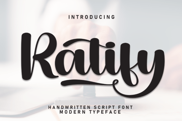 Ratify: Elevating Design with Elegant Handwritten Typography