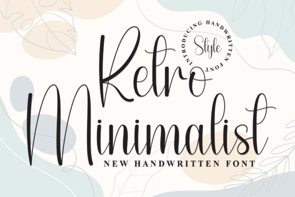 Retro Minimalist: Elevating Modern Design with Handwritten Elegance