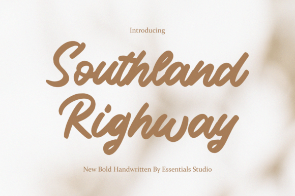 Southland Righway: Elevating Design with Bold Script Typography