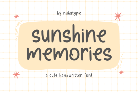 Sunshine Memories: A Handwritten Font for Authentic Design