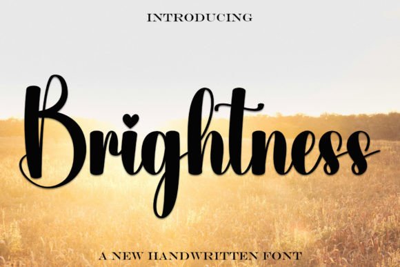 The Brightness Font: A Modern Calligraphic Touch